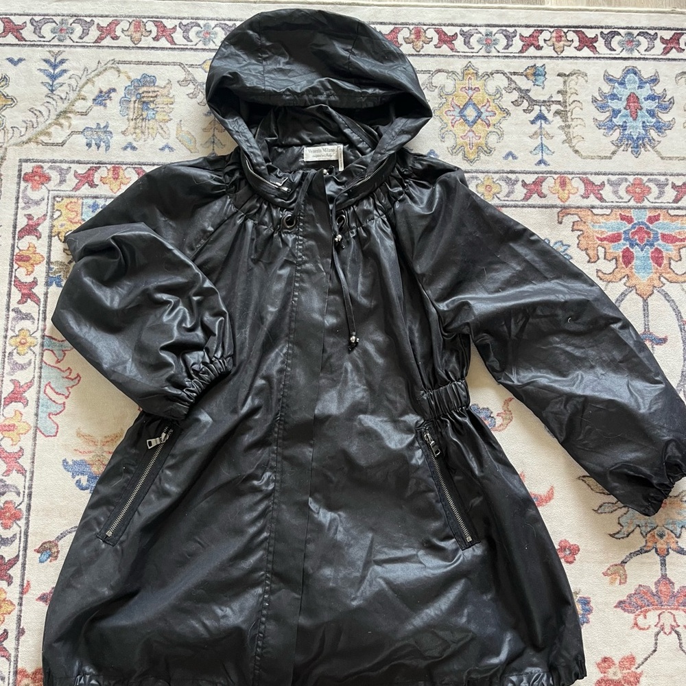 Venezia Black Utility Jacket with Hood